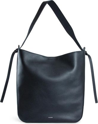 Jil Sander Knot Shopper - Dames - Shoppers - Zwart - ONE Size - Katoen - Tassen
