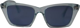 Acne Studios Ingridh Cat Eye Sunglasses in Light Blue Acetate
