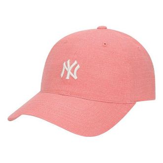 MLB NY Small Label Cap Baseball Cap Pink White 32CPCE011-50P