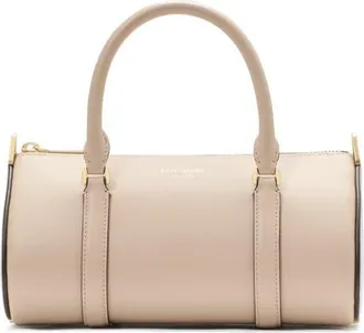Kate Spade New York spade icon fine grain leather barrel bag in Milk Glass at Nordstrom