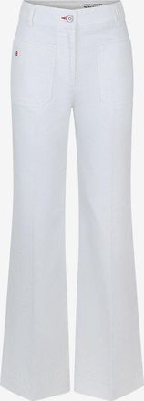 Victoria Beckham Jeans mit hohem Bund und weitem Bein Alina Washed White