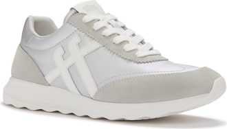 FitFlop Retro-Q Ff Met-Suede Sneakers in Silver/urban White at Nordstrom, Size 8.5