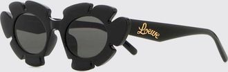 Loewe Occhiali da sole cat-eye in acetato nero con design a fiore