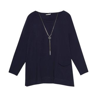 Elena Miro Donna, Top, Blu, S, new