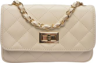 Luisa Vannini Beige Rundleer Tas