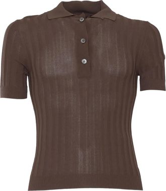 FILIPPO DE LAURENTIIS Polo a coste - Marrone