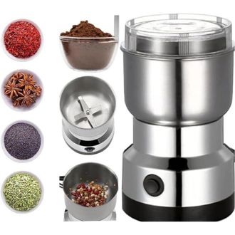 Elle Molinillo De Caf&eacute; Multifuncional Con Cuchillas De Acero Inoxidable, Apto Para Granos De Caf&eacute;, Semillas De Lino, Pimienta, Especias Y Mucho M&aacute;s