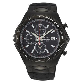 Seiko Macchina Sportiva herenhorloge Zwart SNAF87P1