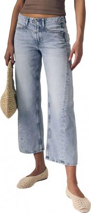 LE JEAN Selena Crop Mid Rise Jean In Wild And Free