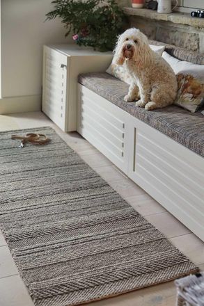 Origin Store Chunky Knit Rug in Grey | Size: 160 cm x 230 cm