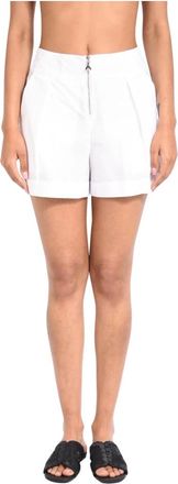 Patrizia Pepe Patrizia Pepe, Short Shorts, female, White, Size: XS Poplin Shorts