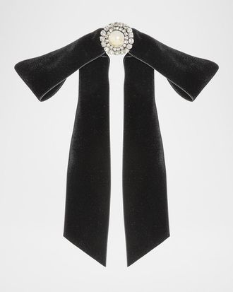 Jennifer Behr Rory Embellished Bow Barrette