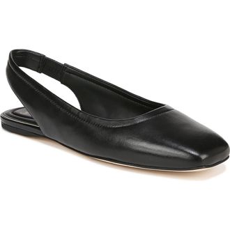 Franco Sarto Flexa Antona Slingback Ballet Flat in Black at Nordstrom, Size 8