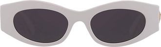 Versace Dark Grey Oval Ladies Sunglasses VE4480U 314/87 51