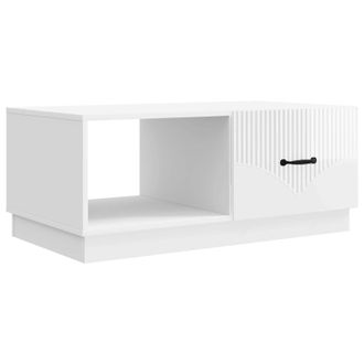 vidaXL Mesa De Caf&eacute; Brillante 90 X 50 X 37 Cm Madera De Ingenier&iacute;a Vidaxl
