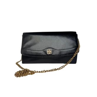 Givenchy Pre-owned Vintage Patent Shoulder Bag - Dames - Vintage Schoudertas - Zwart - ONE Size - Leer - Vintage