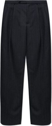 Jil Sander Pantaloni in Lana a Righe - - Trousers - Uomo - Blu - L