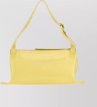 Jil Sander arc leather shoulder bag