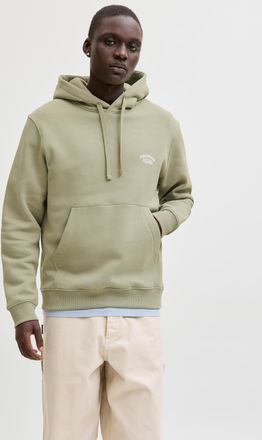 Jack & Jones Kapuzensweatshirt JACK & JONES JORGREENE BRANDING SWEAT HOOD CH, Herren, Gr. XXL, seagrass, angeraute Sweatware, Obermaterial: 60% Baumwolle, 40% Poly
