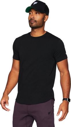 Fabletics The 24-7 Tee Curved Hem in Black at Nordstrom, Size Xx-Large