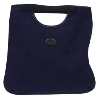 Celine Pre-owned Handbags, female, Blue, Size: ONE SIZE Pre-owned Canvas Bag