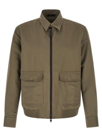 Brioni Mens Linen Cotton Blouson
