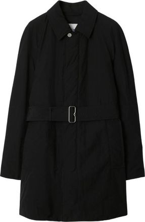 Burberry Short Single-Breasted Padded Car Coat, Size X-Small