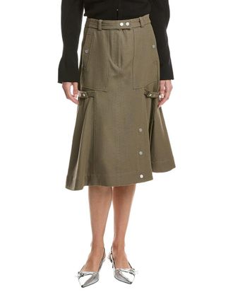 3.1 Phillip Lim Utility Wool-Blend Godet Skirt