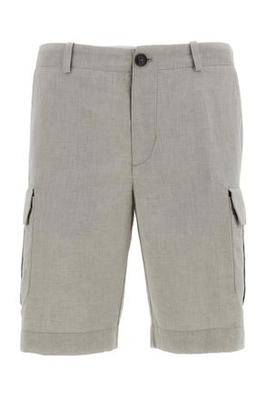 Roberto Ricci Design Linen-Cotton Canvas Cargo Shorts