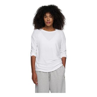 10 Days Long Sleeve Tops, female, White, Size: 2XS Relaxed Long Sleeve Top