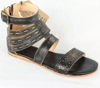 Bed Stü Womens Artemis Sandal In Black Hand Wash