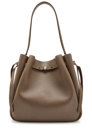 Tory Burch Romy Large Grained Leather Bucket bag - Taupe - One Size