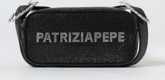 Patrizia Pepe Borsa Patrizia Pepe in pelle con strass letterign