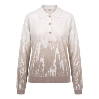 Liu Jo Polo Shirt - female - Liu Jo - Polo Shirts - Beige - XS - Tops