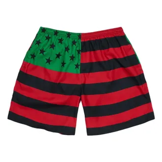 Denim Tears Flag Swim Trunks Red Black Green SS26BSW13832377