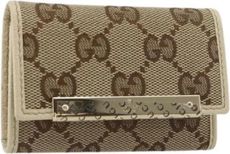 Gucci Pre-owned Key Case - Dames - Vintage Accessoires - Beige - ONE Size - Vintage