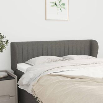 vidaXL Cabecero De Tela Gris Oscuro 147x23x78/88 Cm Vidaxl
