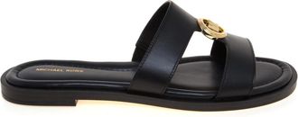 Michael Kors Schoenen, Dames, Zwart, 36 EU, Leer, Erin Flat