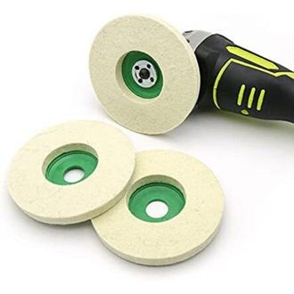 OEM Juego De 3 Discos De Pulido De Fieltro De Lana De 90 Mm Para Amoladora Angular (verde) - Crezuo