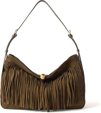 Furla Sfera Soft Shoulder Bag L With Fringes