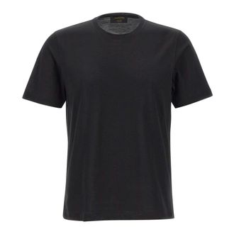 Gran Sasso Crew Neck T-shirt - male - Gran Sasso - T-Shirts - Black - 2XL - Tops