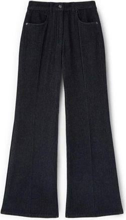 Motivi Jeans, Dames, Blauw, M, Katoen, High-waisted Flare Jeans