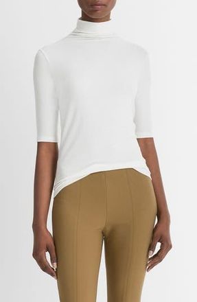 Vince Knit Mock Neck Top in Off White at Nordstrom Rack, Size Medium