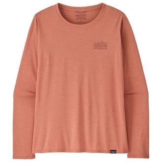Patagonia L/S Cap Cool Daily Graphic Shirt Longsleeve f&uuml;r Damen | rosa