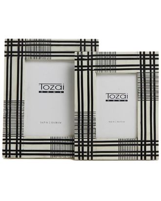Tozai Home Set Of 2 Black And White Photo Frames