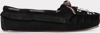 Lamofootwear Womens Classic Alita Slip-On Moccasin In Black