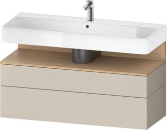 Duravit Duravit - Qatego Mueble Bajo Lavabo, 1 Extra&iacute;ble Y 1 Caj&oacute;n