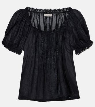 D&ocirc;en Frederica cotton voile top