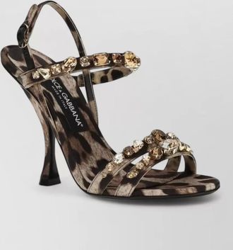 Dolce & Gabbana fabric stiletto heel sandals