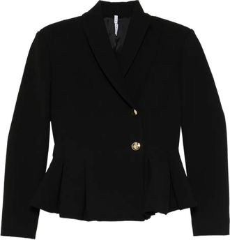 Liviana Conti Blazer met peplum afwerking - Zwart